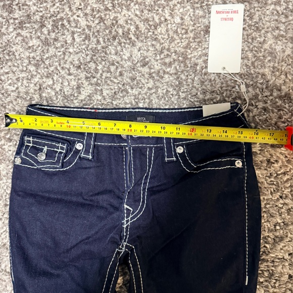 BNWT True Religion Dark Indigo Flare Jeans - Picture 4 of 11